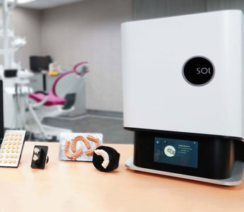 Medium and Small build platform for Ackuretta SOL for fast dental 3D printing