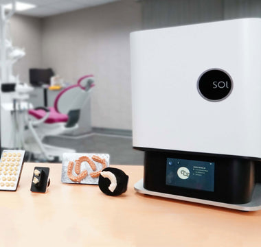 Medium and Small build platform for Ackuretta SOL for fast dental 3D printing