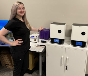 Dr. Yoana Yurava next to her SOL 3D Printer by Ackuretta