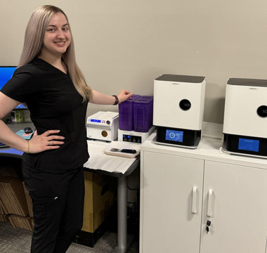 Dr. Yoana Yurava next to her SOL 3D Printer by Ackuretta