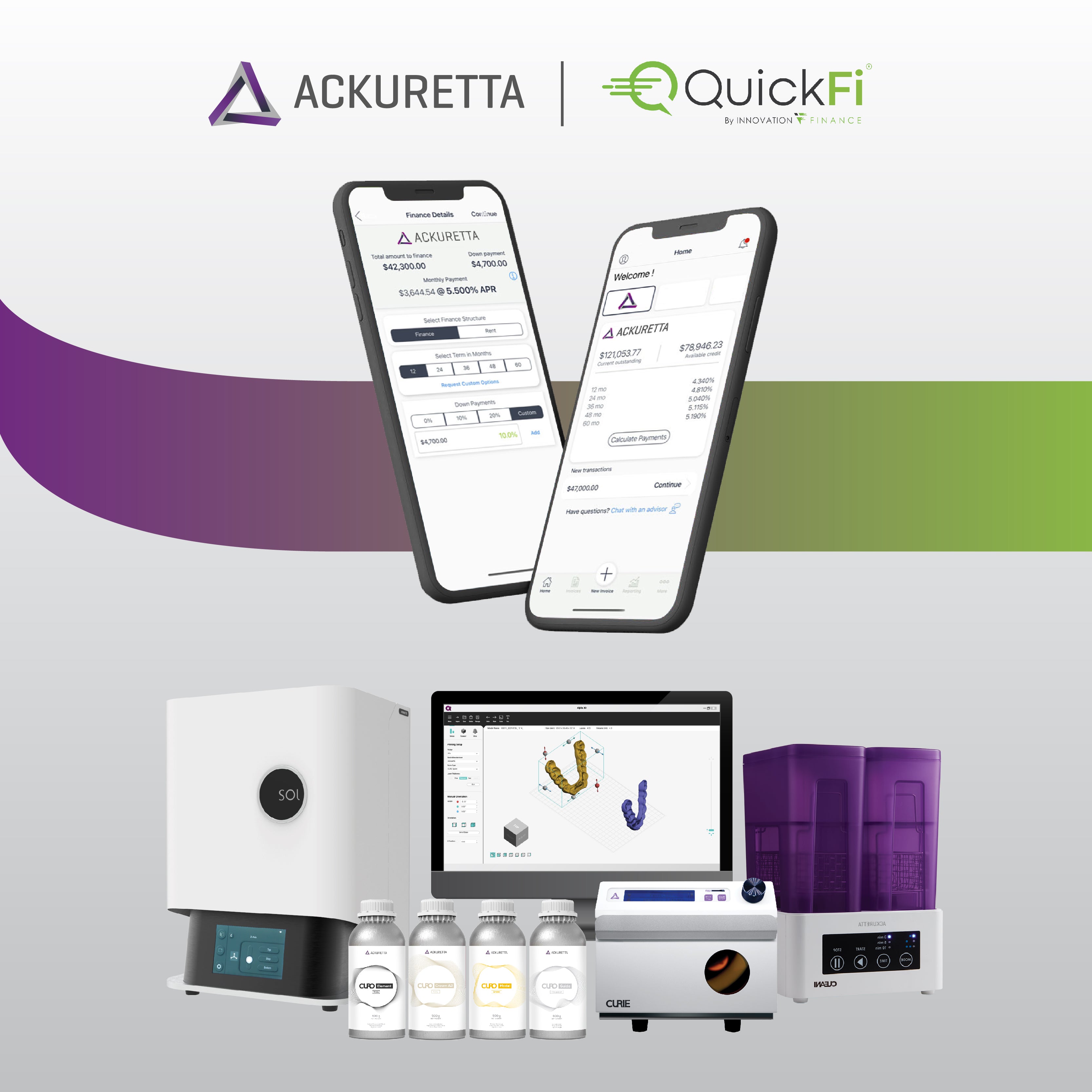 Quickfi Ackuretta partners with QuickFi to provide financing in the USA