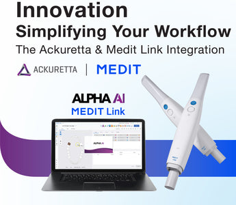 An image that shows the integration between Medit Link and Ackuretta's slicing software - ALPHA AI 
