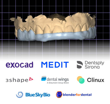 Dental 3D Printing CAD Software List - Including Exocad, Medit, 3Shape, Clinux, and others